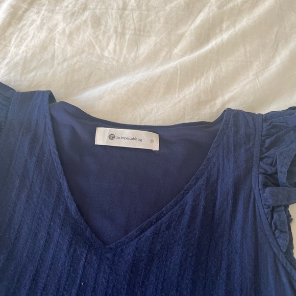 IMPECCABLE PIG NAVY DRESS size small - Picture 3 of 4